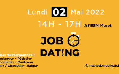 Un Job dating dédié aux métiers de bouche lundi 2 Mai de 14h à 17h