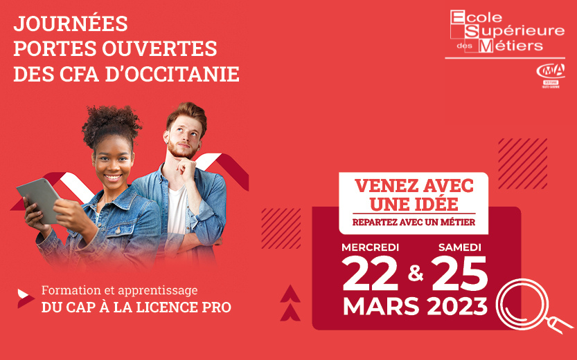 Journées Portes Ouvertes ESM 22 mars et 25 mars 2023 à Muret et Toulouse